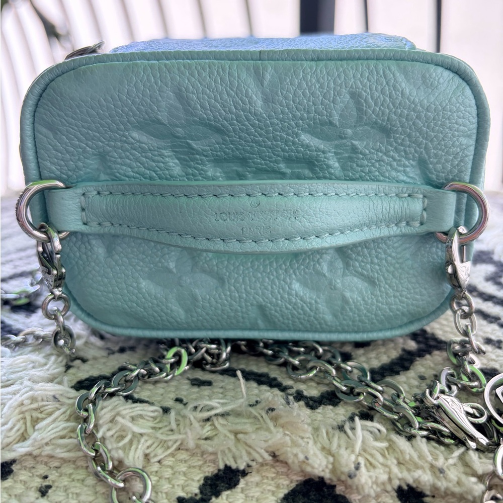 Louis Vuitton micro vanity Bag Pearly Lagoon Turquoise Color Rare Like New - Picture 8 of 10